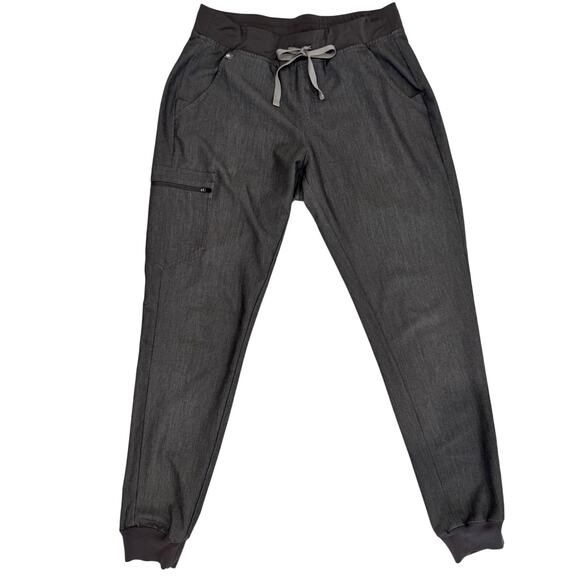 Figs Pants - FIGS High Waisted Zamora Jogger Scrub Pants Gray Women's Medium Tall MT Utiulity